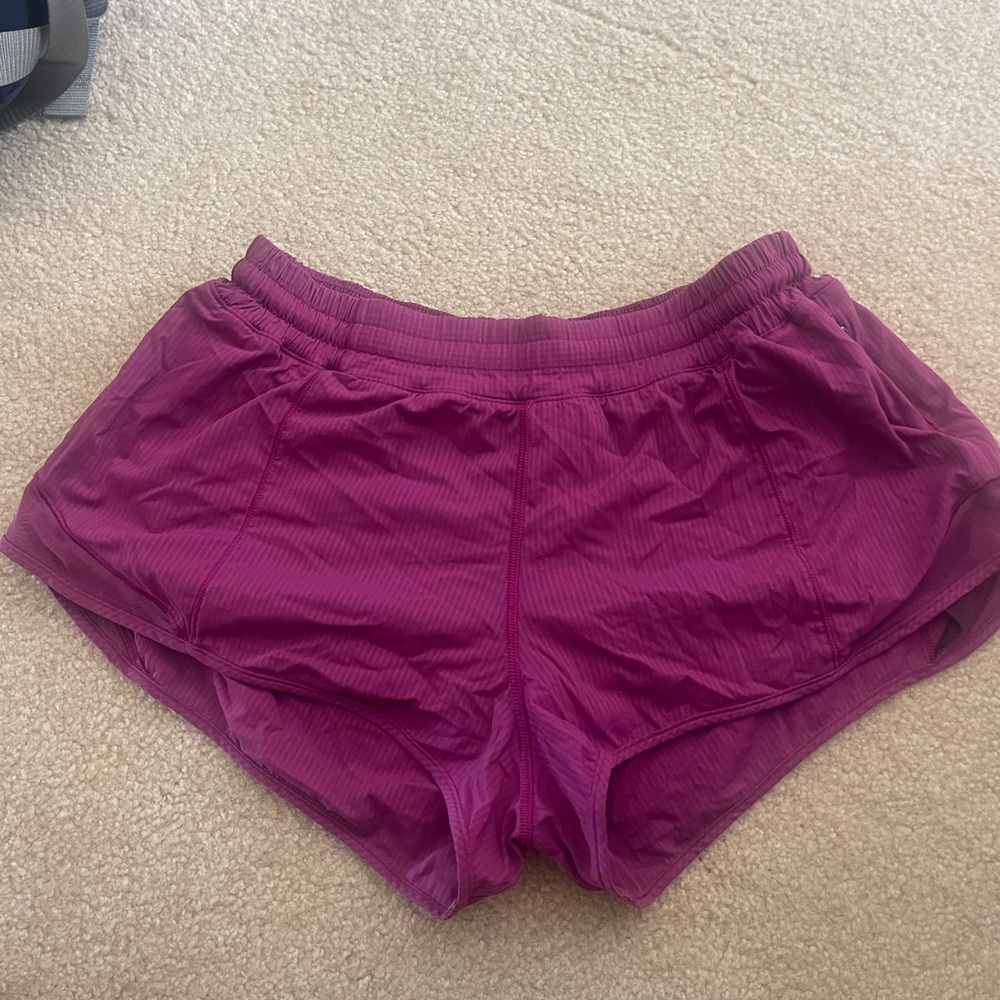 Size 10 Purple Lulu shorts 2.5 inches